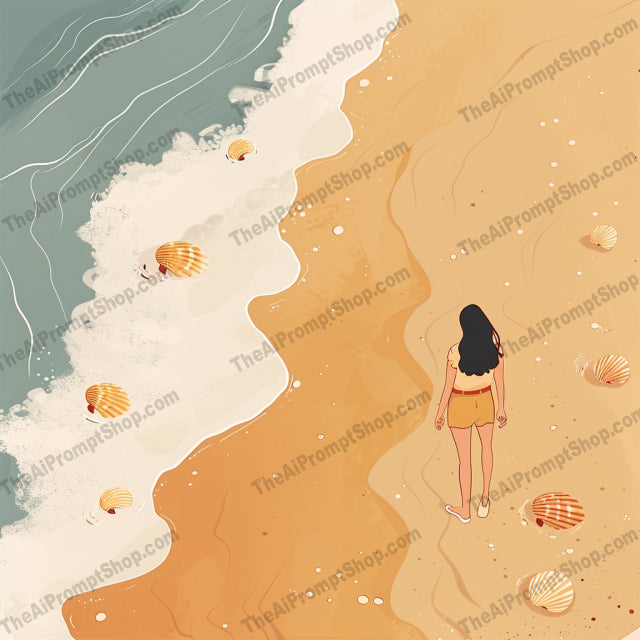 AI MidJourney Image Prompt, Seashore Serenity Collection, 4949chat gpt, chat gpt prompts, chatgpt, chatgpt prompts, Coastal dreams, Marine adventure, midjourney, Oceanic tranquility, Rocky beach, Sandy walks, Seagull companions, Seaside escapades, Serene seashore, Storybook Illustrations, Sunset silhouettes, Whimsical beach day