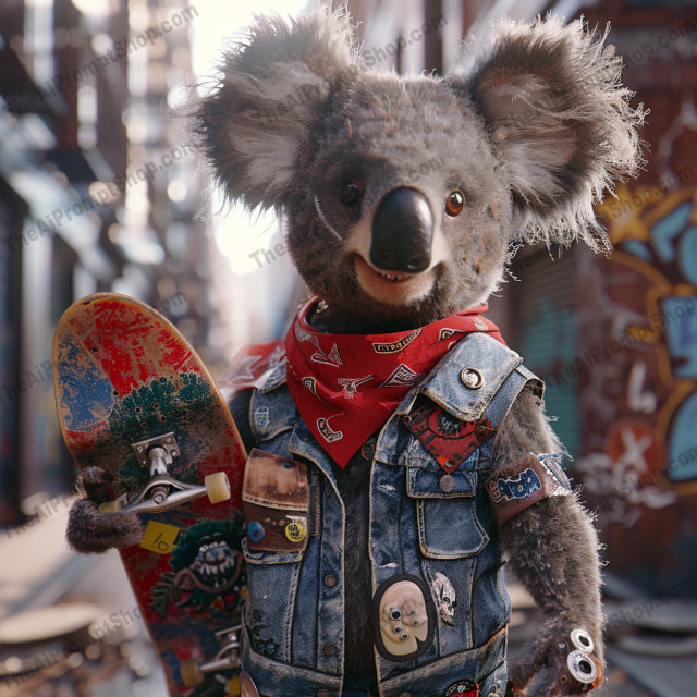 Anthropomorphic Animal Characters in Urban Outfits AI MidJourney Image Prompt, 8806 Animals, midjourney, anthropomorphic, animal characters, urban outfits, stylized, raccoon, dragon, fox, koala, edgy clothing, fashionable, modern street style, fantasy, unique personalities, detailed, attitude, character design, urban fashion, animal art, cool animals, stylish characters, Midjourney, Ai, Ai Image Prompt, Image Prompt, Prompt