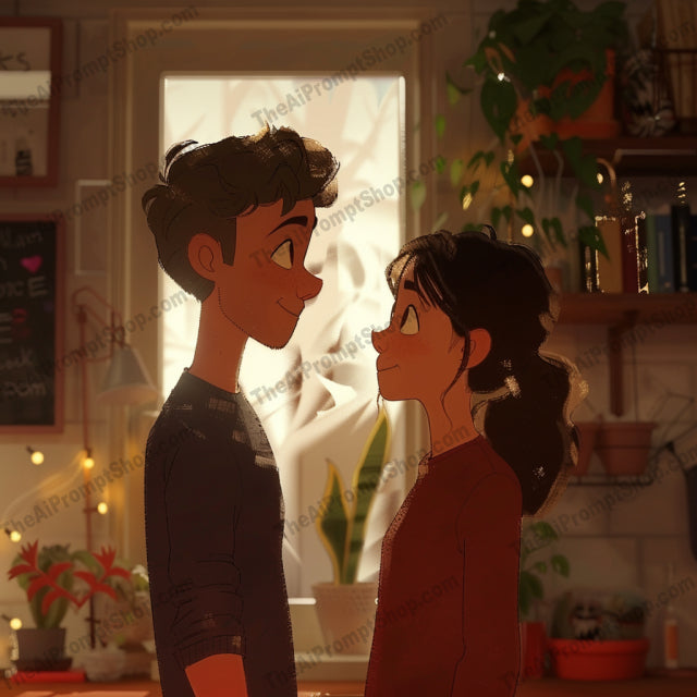 AI MidJourney Image Prompt, Heartwarming Home Adventures, 51543D family animation, Animated slice of life, Animation, cartoon, Cozy home environment, Detailed character modeling, Domestic storytelling, Emotional character interaction, Expressive facial animation, Heartwarming character art, Lifestyle illustration, midjourney, Relatable family scenes, Sunny home setting, Warm lighting