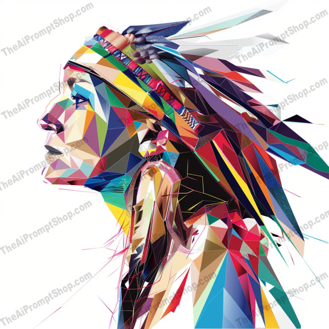 Vibrant Geometric Portrait AI MidJourney Image Prompt, 8807 Character Art, midjourney, vibrant, geometric, portrait, colorful, polygonal, artwork, modern, contemporary, visual, polygon, dynamic, striking, contrast, timeless, vivid, design, style, creative, abstract, composition, Midjourney, Ai, Ai Image Prompt, Image Prompt, Prompt