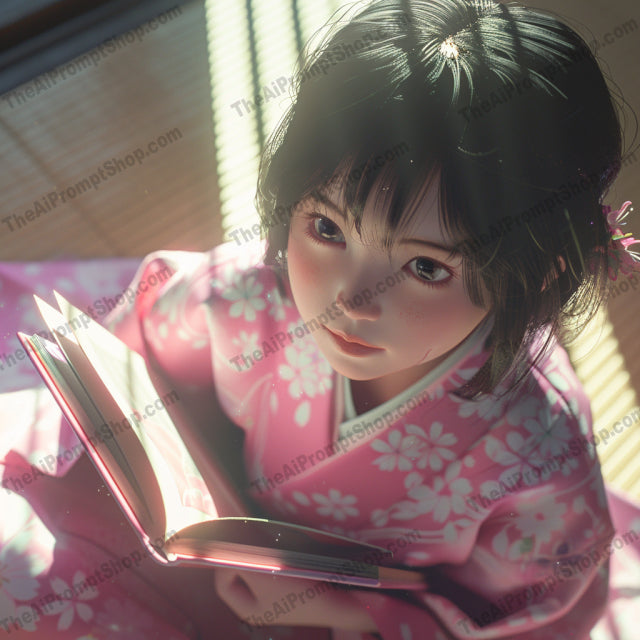Serene Moments AI MidJourney Image Prompt, 8733 Portraits & People, midjourney, serene, tranquility, Japanese attire, kimono, traditional, peaceful, calm, soft lighting, natural settings, reflection, relaxation, beauty, intricate patterns, culture, heritage, artistic, detailed, elegant, sophisticated, timeless, Midjourney, Ai, Ai Image Prompt, Image Prompt, Prompt