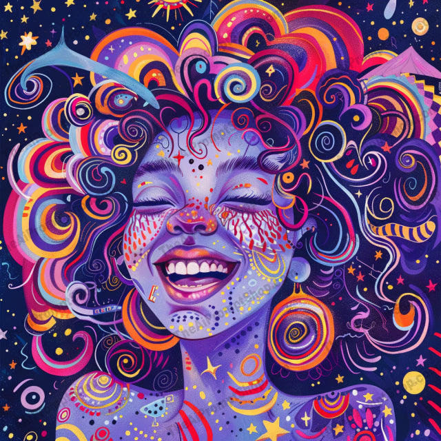 Cosmic Fantasy Portrait AI MidJourney Image Prompt, 8180celestial, colorful, cosmic fantasy portrait, dreamy, galactic, imaginative, intricatemidjourney, otherworldly, planets, psychedelic, space, stars, surrealist art, universe, vibrant, whimsical