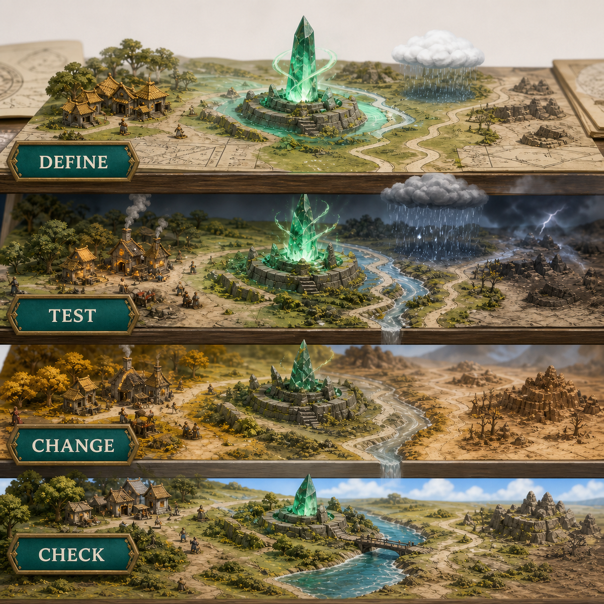 Illustrative method for selecting, using, and reviewing Fantasy Story Writing prompts