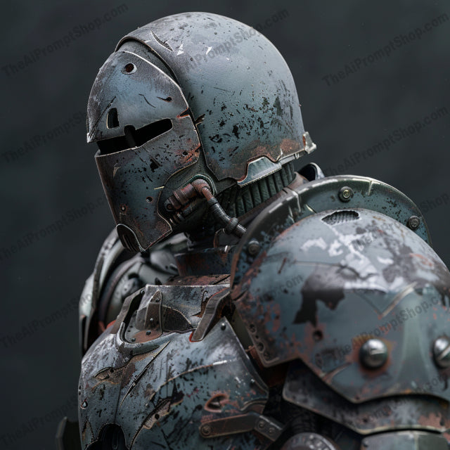 Futuristic Cyberpunk and Military Themes AI MidJourney Image Prompt, 8158advanced technology, armor, battle gear, bright colors, contrast, cyber soldier, cyberpunk, detailed artwork, digital art, futuristic, futuristic design, high-tech, intricate, mechanical, midjourney, military, muted colors, robot, robotic, sci-fi