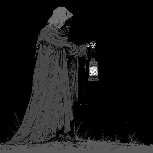 Gothic Noir Illustrations AI MidJourney Image Prompt, 8213atmospheric, dark, eerie, elegance, enigmatic, flowers, girl, gothic noir, haunting, illustration art, intriguemidjourney, mystery, night lantern, suspense, teddy bear, umbrella, vintage