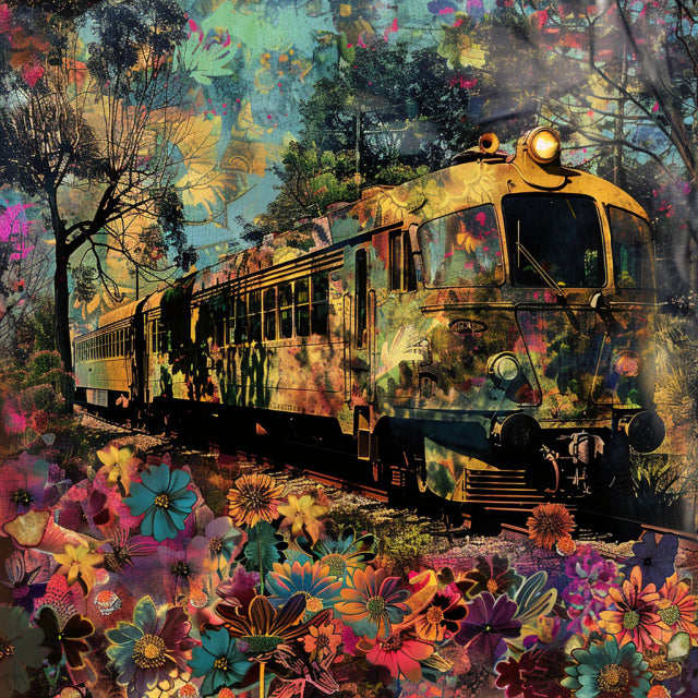 Vintage Floral Transportation AI MidJourney Image Prompt, 8340aesthetic, Ai, Ai Image Prompt, airplane, art, artistic, beauty, bicycle, botanical, colorful, creative, decor, floral, Florals, flowers, fusion, Image Prompt, midjourney, motorcycle, nature, nostalgia, patterns, Prompt, train, transportation, vibrant, vintage, visual