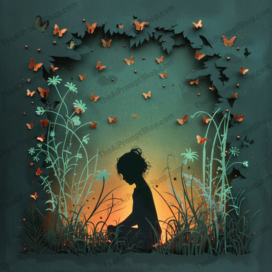Mystical Silhouettes AI MidJourney Image Prompt, 9307 Isometrics & Icons, midjourney, mystical, silhouettes, enchanted, dreamy, nature, urban, reflection, curiosity, tranquil, beauty, textured, magical, animals, landscape, night, stars, moon, butterflies, fireflies, creative, Midjourney, Ai, Ai Image Prompt, Image Prompt, Prompt