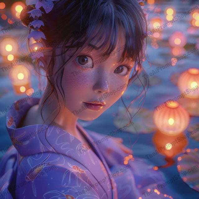 Serene Moments AI MidJourney Image Prompt, 8733 Portraits & People, midjourney, serene, tranquility, Japanese attire, kimono, traditional, peaceful, calm, soft lighting, natural settings, reflection, relaxation, beauty, intricate patterns, culture, heritage, artistic, detailed, elegant, sophisticated, timeless, Midjourney, Ai, Ai Image Prompt, Image Prompt, Prompt