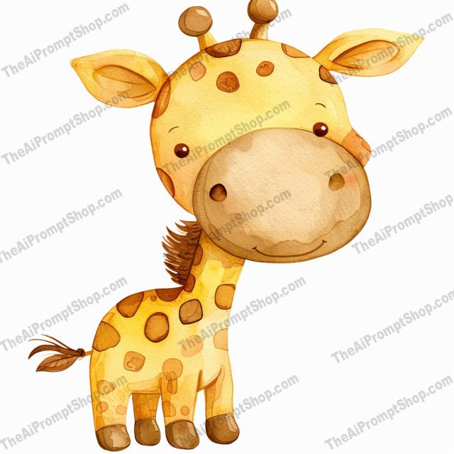 Cute Baby Animals AI MidJourney Image Prompt, 8669 Animals, midjourney, cute, baby animals, watercolor, elephant, giraffe, lion, panda, illustration, adorable, gentle colors, charming expressions, kids room decor, nursery art, animal art, children's illustration, soft colors, watercolor animals, cartoon animals, playful, sweet animals, Midjourney, Ai, Ai Image Prompt, Image Prompt, Prompt