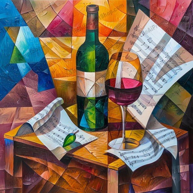 Colorful Geometric Still Lifes AI MidJourney Image Prompt, 8366abstract shapes, Ai, Ai Image Prompt, artistic, bold colors, colorful, contemporary, creative, decorative, dynamic, energetic, eye-catching, geometric, Image Prompt, intricate patterns, Landscapes & Paintings, midjourney, modern art, mosaic, multi-colored, Prompt, puzzle, still life, trendy, unique, vibrant