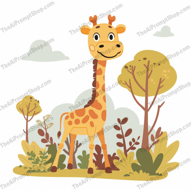 Cute Safari Animals AI MidJourney Image Prompt, 9449 Animals, midjourney, safari, animals, cute, children, illustration, elephant, giraffe, hippo, lion, whimsical, playful, decor, educational, baby, nursery, jungle, wildlife, cartoon, kids, fun, Midjourney, Ai, Ai Image Prompt, Image Prompt, Prompt