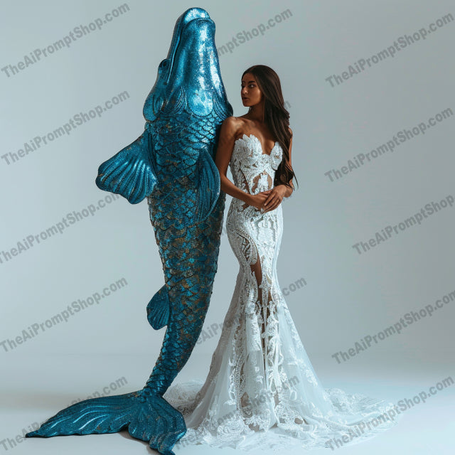 Fantasy Elegance AI MidJourney Image Prompt, 9403 Fashion & Accessories, midjourney, fantasy, elegance, mythical creatures, costumes, vibrant colors, magical, elaborate designs, dragons, phoenix, gryphon, mermaid, theatrical, whimsical, surreal, artistic, fairy tale, mystical, regal, luxurious, dramatic, Midjourney, Ai, Ai Image Prompt, Image Prompt, Prompt