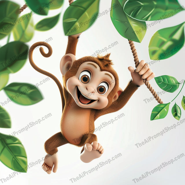 Cute Animal Characters AI MidJourney Image Prompt, 8172adorable animals, animal characters, cartoon animals, children's book illustration, children's decor, creative projectsmidjourney, cute animals, detailed design, dolphin, dynamic pose, elephant, fun animals, illustration, kids room, lion cub, monkey, nursery art, playful animals, soft color palette, whimsical art