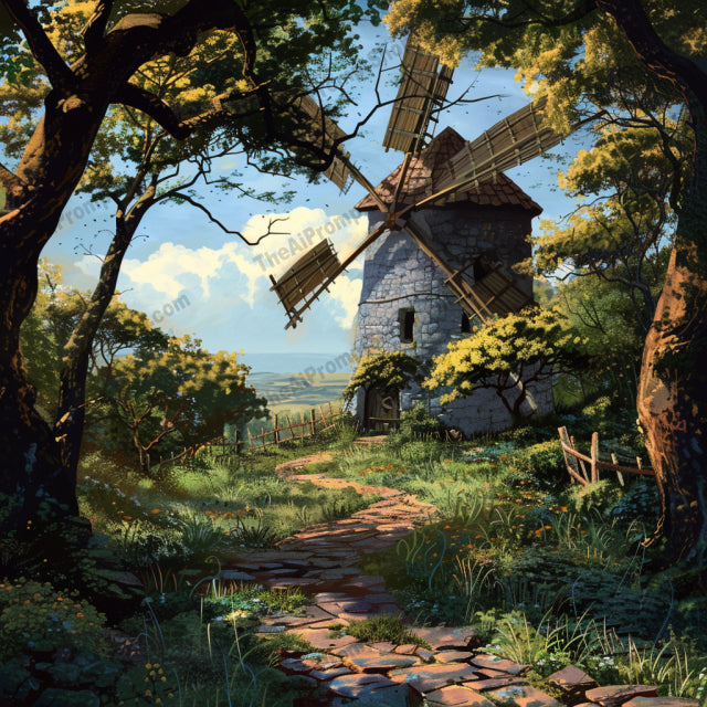 Scenic Countryside Views AI MidJourney Image Prompt, 8953 Landscapes & Paintings, midjourney, countryside, scenery, nature, landscape, digital painting, peaceful, rural, charming houses, serene, lush greenery, rural life, tranquility, picturesque, artwork, natural beauty, farmhouse, pathway, trees, idyllic, scenic view, Midjourney, Ai, Ai Image Prompt, Image Prompt, Prompt