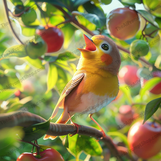 Whimsical Wildlife Art AI MidJourney Image Prompt, 8148animals, beautiful, bird, cat, colorful, enchanting, endearing, fantasy, golden light, innocence, magic, midjourney, natural, nature, rabbit, squirrel, vibrant, warm, whimsical wildlife art