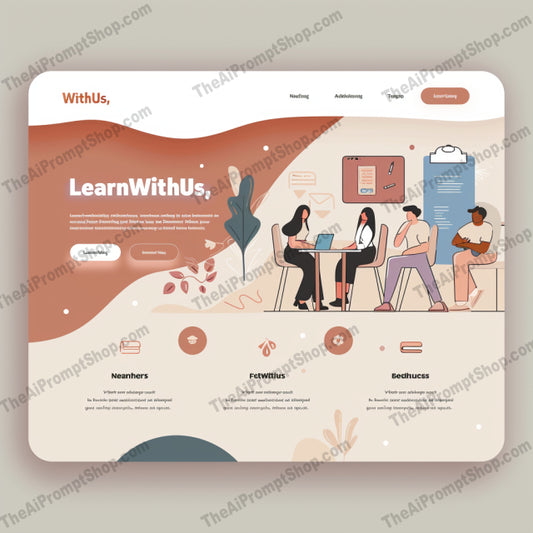 Stylish Website Designs AI MidJourney Image Prompt, 8439Ai, Ai Image Prompt, color scheme, contemporary design, creative design, educational themes, educational website, fashion themes, fashion website, Image Prompt, midjourney, Mockups - Webpages, modern design, modern layout, Prompt, stylish website, technology themes, technology website, travel themes, travel website, unique aesthetic, vibrant visuals, web aesthetics, web visuals, website collection, website design