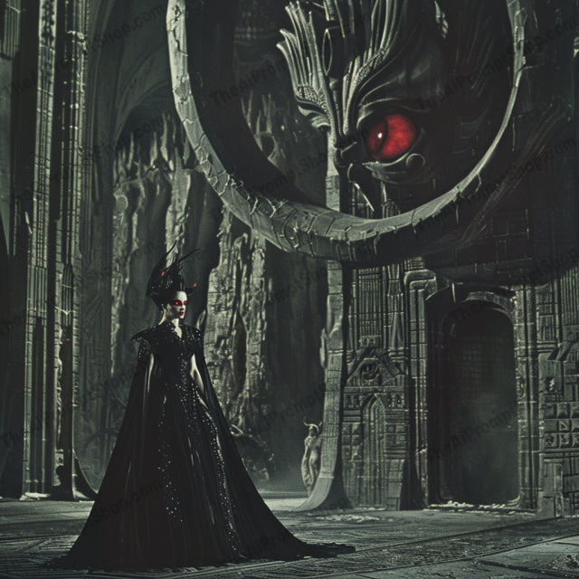 Futuristic Sovereign Chronicles AI MidJourney Image Prompt, 8406advanced robot, Ai, Ai Image Prompt, cloaked figure, cutting-edge technology, cybernetic, desert landscape, dramatic, dystopian, Fantasy, futuristic, futuristic medieval, glowing eye, Image Prompt, majestic hall, midjourney, ornate apparel, Prompt, regal characters, robot, royalty, sci-fi, stark architecture, technological designs, visionary