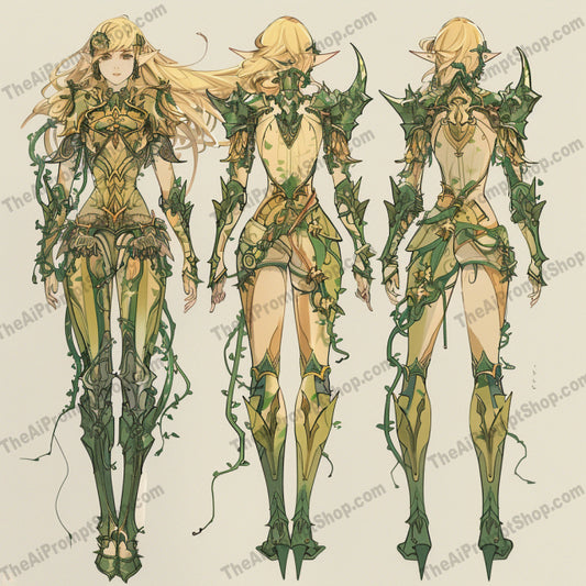 Epic Fantasy Character Designs AI MidJourney Image Prompt, 9634 Character Art, midjourney, fantasy, character design, armor, mythical, futuristic, armor sets, ornamentation, ethereal, detailed design, vivid colors, concept art, fantasy illustration, epic, heroic, battle ready, creative design, fantasy art, imaginative, costume design, illustration, Midjourney, Ai, Ai Image Prompt, Image Prompt, Prompt