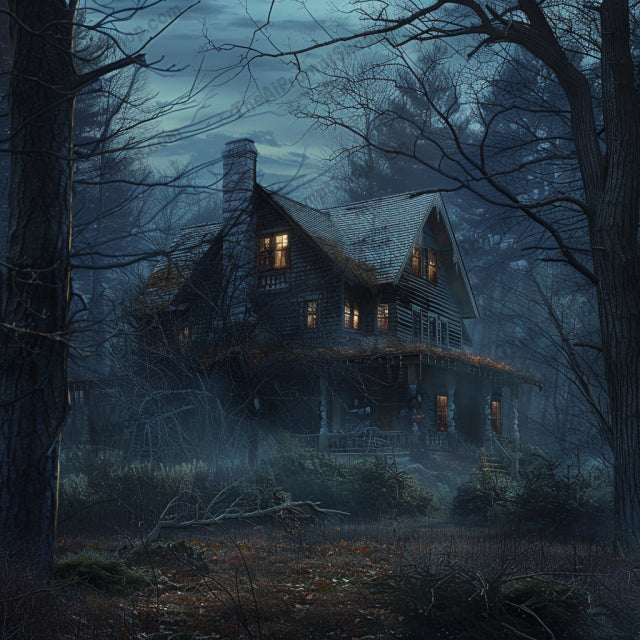 AI MidJourney Image Prompt, Whispers of the Forgotten Estate, 4855chat gpt, chat gpt prompts, chatgpt, chatgpt prompts, Cinematic horror scenes, Creepy estate, Dimly lit, Eerie nightscapes, Foggy environments, Forest-bound dwellings, Ghostly aura, Gothic mansions, Haunted house, Lost abodes, midjourney, Misty ambiance, Moody settings, Mysterious homesteads, Scary, Secluded cabins, Twilight mystery, Wilderness retreats