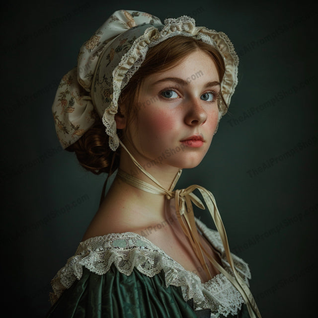 Vintage Portraits in Classical Costumes AI MidJourney Image Prompt, 8169antique look, artistic capture, classic elegance, classical costumes, detailed textiles, elegant design, era-specific clothing, fashion history, historic portraits, historical attire, historical fashion, luxurious fabric, midjourney, old world charm, opulent fashion, period clothing, regal costumes, renaissance attire, rich textures, timeless style, vintage portrait