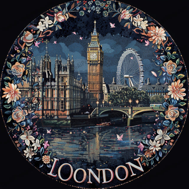 Cityscape Mosaic Art AI MidJourney Image Prompt, 8468Ai, Ai Image Prompt, art, Blooming, cityscape, colorful, decor, detailed, flowers, iconic, Image Prompt, intricate, Landscapes & Paintings, London, midjourney, modern, mosaic, NYC, Paris, Prompt, skyline, Tokyo, travel, urban, vibrant, wall art