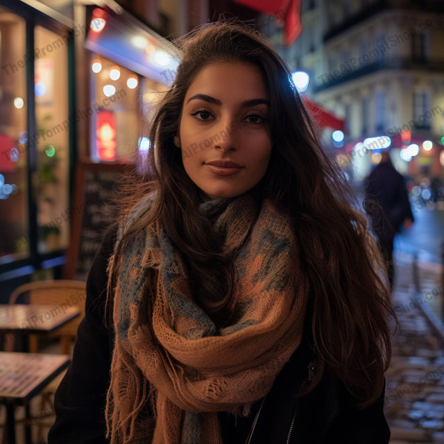 Urban Nightlife Portrait AI MidJourney Image Prompt, 8232bustling city lights, chicmidjourney, city, diverse, dynamic, energy, evening, fashion, metropolitan, modern, neon lights, night scene, portrait, street style, style, trendy, urban nightlife, vibrant