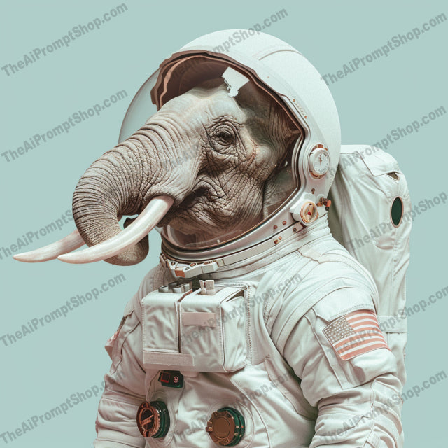 Astronaut Animals in Space Suits AI MidJourney Image Prompt, 9517 Animals, midjourney, astronaut, animals, space suits, rabbit, elephant, duck, art, whimsical, realistic, detailed, texture, expressions, sophisticated, creative, imaginative, fantasy, science fiction, cosmic, outer space, galactic, Midjourney, Ai, Ai Image Prompt, Image Prompt, Prompt
