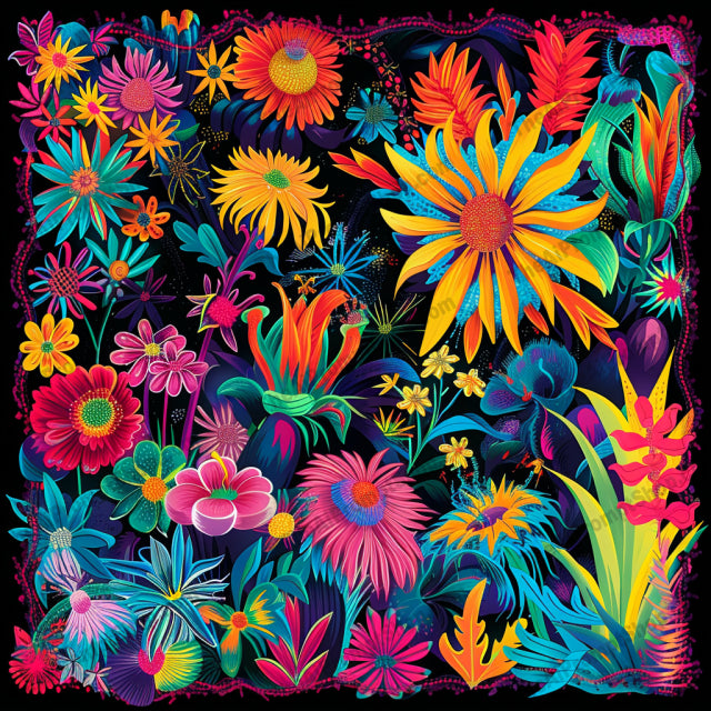 Neon Fantasy Worlds AI MidJourney Image Prompt, 9417 Florals, midjourney, neon, fantasy, colorful, vibrant, futuristic, cityscape, cosmic, space, galaxy, stars, floral, flowers, underwater, aquatic, bright, psychedelic, surreal, imaginative, artistic, dreamlike, Midjourney, Ai, Ai Image Prompt, Image Prompt, Prompt