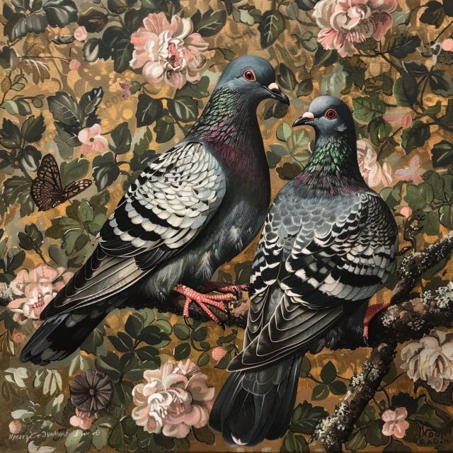 AI MidJourney Image Prompt, Vibrant Fauna Tapestry, 4765Botanical and avian art fusion, chat gpt, chat gpt prompts, chatgpt, chatgpt prompts, Detailed floral motif, Exotic bird depiction, High-contrast color palette, Intricate feather rendering, Lush garden ambiance, midjourney, Opulent nature-inspired scenes, Patterns & Wallpapers, Rich texture illustration, Saturated hues composition, Vivid botanical backdrop