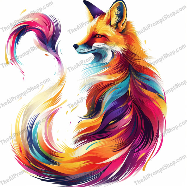 Vibrant Animals Illustration AI MidJourney Image Prompt, 9513 Fantasy, midjourney, vibrant, colorful, animals, illustration, butterfly, dragon, fish, fox, artistic, abstract, surreal, bright colors, detailed, fluid shapes, fantasy, eye-catching, decorative, modern art, whimsical, digital art, Midjourney, Ai, Ai Image Prompt, Image Prompt, Prompt