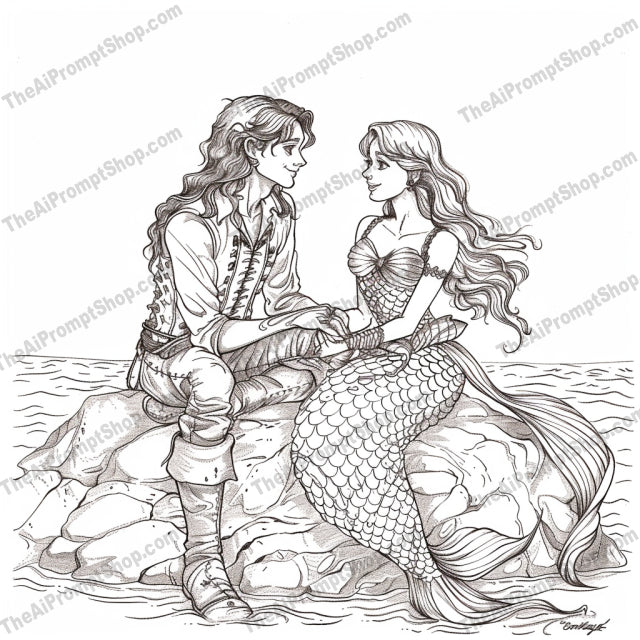Storybook Fantasy Illustration AI MidJourney Image Prompt, 9478 Storybook Illustrations, midjourney, storybook, fantasy, illustration, dragon, mermaid, knight, talking animals, fairy tale, black and white, detailed, magical, enchanting, whimsical, artwork, ink drawing, adventure, mythical creatures, imaginative, children's book, literature, romantic, Midjourney, Ai, Ai Image Prompt, Image Prompt, Prompt
