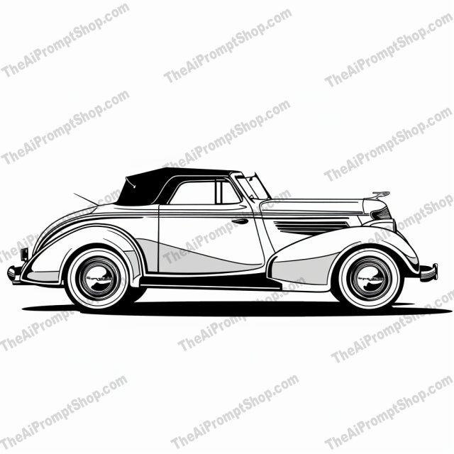 Vintage Cars Line Art AI MidJourney Image Prompt, 8960 Animation & Cartoons, midjourney, vintage, cars, line art, illustration, black and white, classic, automobiles, detailed, drawn, artwork, transportation, retro, vehicle, car enthusiasts, nostalgia, art, design, sketch, antique, 1970s, Midjourney, Ai, Ai Image Prompt, Image Prompt, Prompt