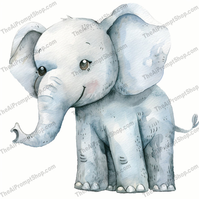 Adorable Baby Farm Animals Watercolor Art AI MidJourney Image Prompt, 8076animal lover gift, animal wall art, baby animal paintings, baby farm animals, baby room art, bunny art, children's room decor, cute animal illustrations, duckling art, elephant art, farm animal prints, gentle animal portraits, hand-painted art, midjourney, nursery decor, piglet art, playful nursery art, watercolor animal art, watercolor prints