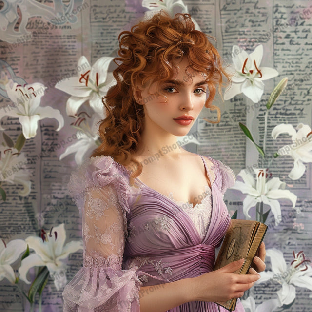 Romantic Vintage Portraits AI MidJourney Image Prompt, 9353 Portraits & People, midjourney, romantic, vintage, portraits, floral, antique, camera, book, teacup, nature, illustration, art, detailed, realistic, feminine, masculine, soft colors, delicate, pastel, elegant, classic, Midjourney, Ai, Ai Image Prompt, Image Prompt, Prompt