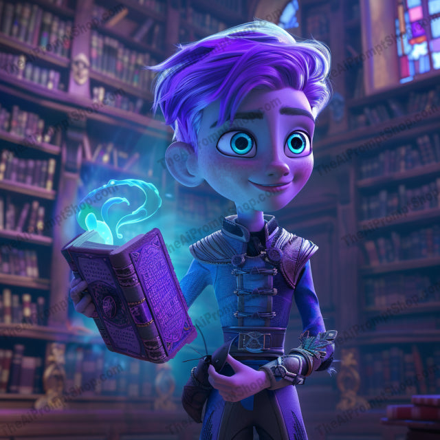 Magical Library Scene AI MidJourney Image Prompt, 9558 Animation & Cartoons, midjourney, magical scene, library, fantastical, mystical, vibrant colors, characters, magical activities, bookshelves, enchanting light, wizards, witches, sorcery, magic, fantasy, reading, spells, literature, adventure, knowledge, enchantment, Midjourney, Ai, Ai Image Prompt, Image Prompt, Prompt