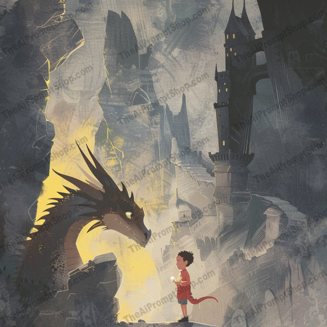 AI MidJourney Image Prompt, Mythical Companions, 4931antastic beasts, chat gpt, chat gpt prompts, chatgpt, chatgpt prompts, Childhood imagination, Enchanting gates, Enthralled youth, Hidden worlds, Legendary friendships, Luminous creatures, Magical realism, midjourney, Rustic charm, Storybook Illustrations, Twilight magic