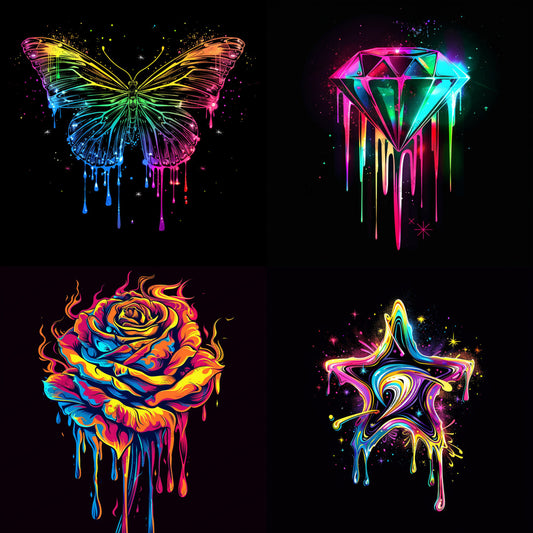 Neon Drip Art AI MidJourney Image Prompt, 8999 Animation & Cartoons, midjourney, neon, drip art, vibrant, colorful, modern, dynamic, vivid, paint, art, contemporary, creative, bright, splatter, abstract, fluorescent, electric, illustration, design, artistic, stylish, Midjourney, Ai, Ai Image Prompt, Image Prompt, Prompt