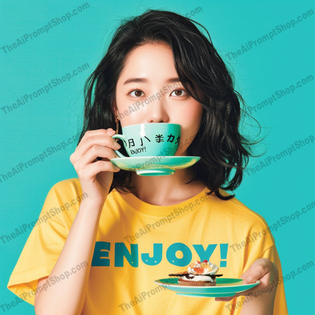 Food Enthusiast Portrait AI MidJourney Image Prompt, 9466 Portraits & People, midjourney, food, portrait, vibrant, colorful, playful, expressive, typography, t-shirts, enjoyment, eating, fun, enthusiasm, delicious, meals, snacks, drinks, chopsticks, juice, sushi, noodles, Midjourney, Ai, Ai Image Prompt, Image Prompt, Prompt