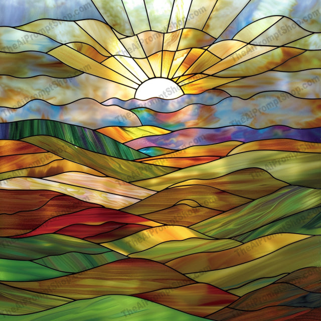 Stained Glass Art AI MidJourney Image Prompt, 9359 Animals, midjourney, stained glass, vibrant colors, intricate patterns, artistic style, elegance, beauty, peacock, cat, dragon, sunset, decor, artwork, handcrafted, detailed, decorative, colorful, mosaic, art deco, classic art, glasswork, traditional art, Midjourney, Ai, Ai Image Prompt, Image Prompt, Prompt
