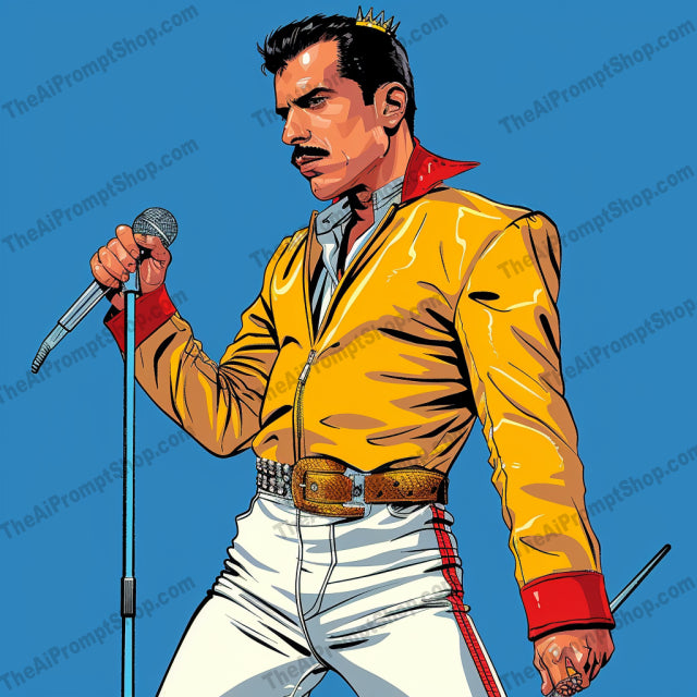 Iconic Musicians Art AI MidJourney Image Prompt, 8723 Isometrics & Icons, midjourney, iconic, musicians, digital art, bold colors, pop culture, celebrity portraits, music lovers, vibrant artwork, modern depiction, dynamic poses, rock stars, musical legends, art prints, poster art, fine art, music themed, iconic figures, celebrity art, pop art, graphic design, Midjourney, Ai, Ai Image Prompt, Image Prompt, Prompt