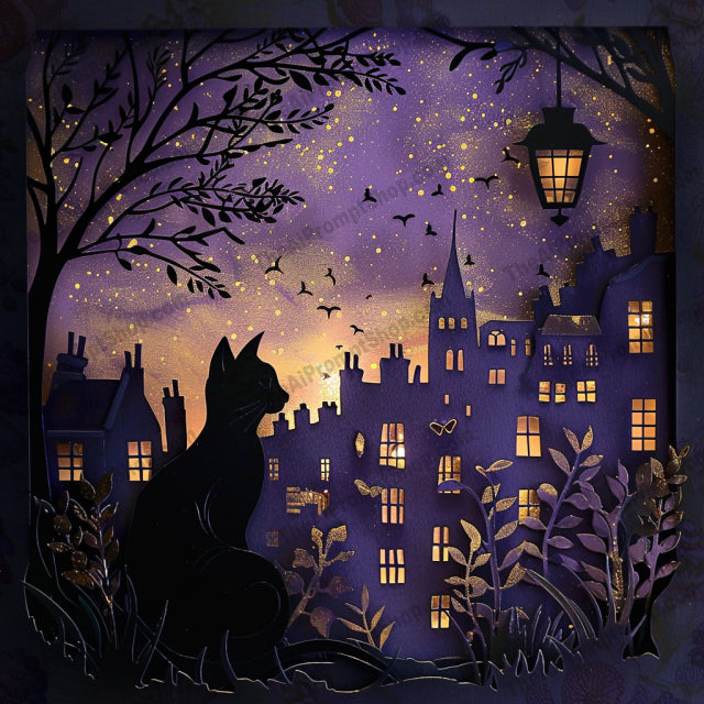 Mystical Silhouettes AI MidJourney Image Prompt, 9307 Isometrics & Icons, midjourney, mystical, silhouettes, enchanted, dreamy, nature, urban, reflection, curiosity, tranquil, beauty, textured, magical, animals, landscape, night, stars, moon, butterflies, fireflies, creative, Midjourney, Ai, Ai Image Prompt, Image Prompt, Prompt