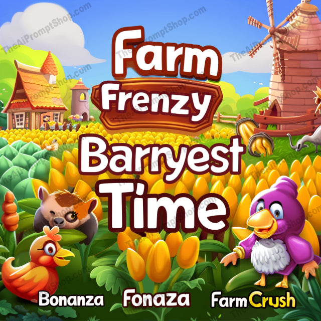 Colorful Game Style Image AI MidJourney Image Prompt, 8203adventure, animated text, bold text, bright, cartoon, casual, cheerful, colorful, designmidjourney, engaging, entertainment, eye-catching, family-friendly, fun, game, playful, vibrant, whimsical characters