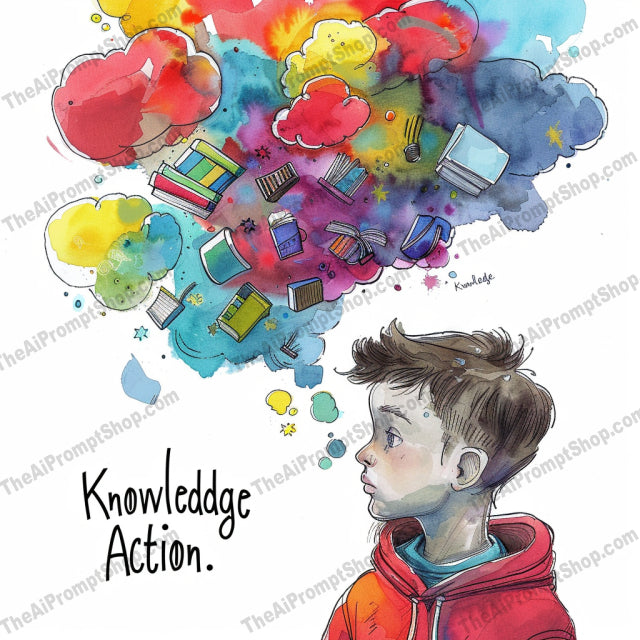 Imaginative Abstract Art with Colorful Splash AI MidJourney Image Prompt, 8731 Patterns & Wallpapers, midjourney, abstract, imaginative, colorful splash, creativity, ideas, books, gears, flowers, planets, knowledge, thinking, dreaming, imagination, art, vibrant, inspiration, brainstorm, innovation, visual art, mind, Midjourney, Ai, Ai Image Prompt, Image Prompt, Prompt