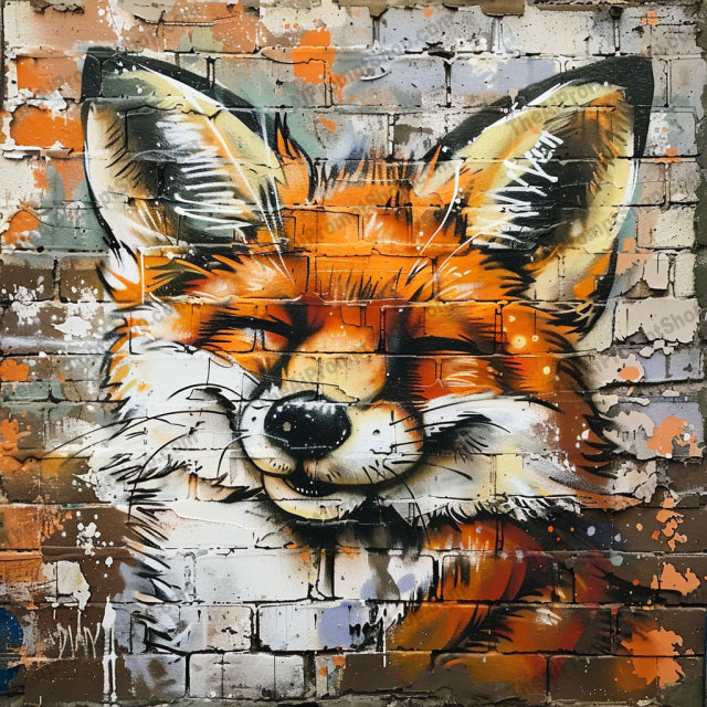 Street Art Style Animal Portrait AI MidJourney Image Prompt, 8872 Animals, midjourney, street art, animal portrait, raccoon art, expressive eyes, mixed media, urban art, whimsical, textured painting, graffiti style, wildlife, vibrant colors, outdoor art, detailed fur, artistic illustration, creative, modern art, stylized animal, urban wildlife, edgy art, unique design, Midjourney, Ai, Ai Image Prompt, Image Prompt, Prompt
