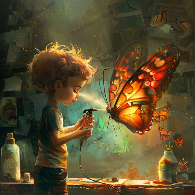 AI MidJourney Image Prompt, Sunlit Botanical Escapades, 4955Butterfly enchantment, chat gpt, chat gpt prompts, chatgpt, chatgpt prompts, Childlike wonder, Flora and fauna interplay, Golden sunlight play, Joyful nurturing, Luminous nature scenes, midjourney, Radiant blooms, Sprouting imagination, Storybook Illustrations, Sunflower sprites, Whimsical gardening
