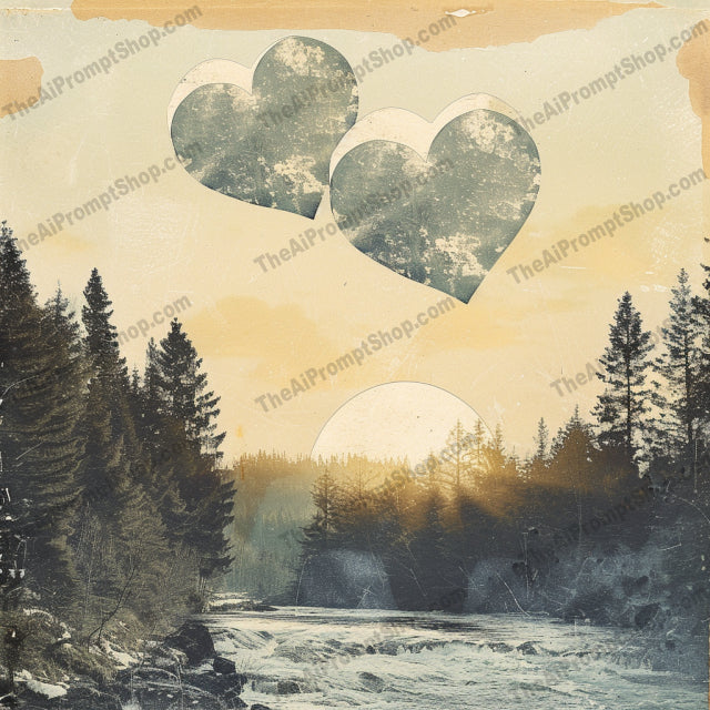 Dreamy Artistic Collage AI MidJourney Image Prompt, 8224abstractmidjourney, artistic, cityscape, clocks, creative, dreamlike, dreamy, ethereal, fantastical, floating books, forest, hands, imagery, imaginative, scenic, sea, serene, surrealism, visuals, whimsy