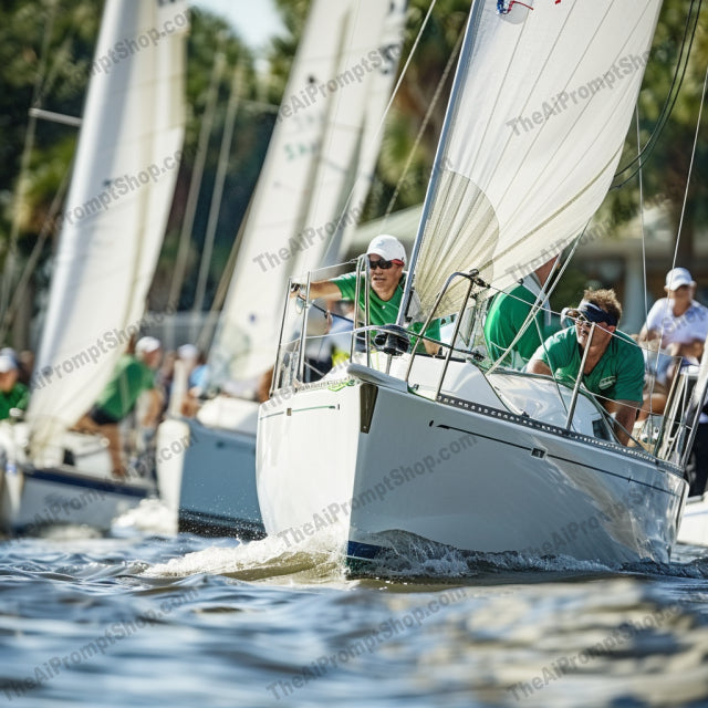 Thrill of the Race AI MidJourney Image Prompt, 8001action, adrenaline, athleticism, competition, dynamic, energy, extreme sports, horse racing, midjourney, motocross, outdoor sports, racing, sled dogs, speed, sports photography, team spirit, thrill, victory., yacht racing