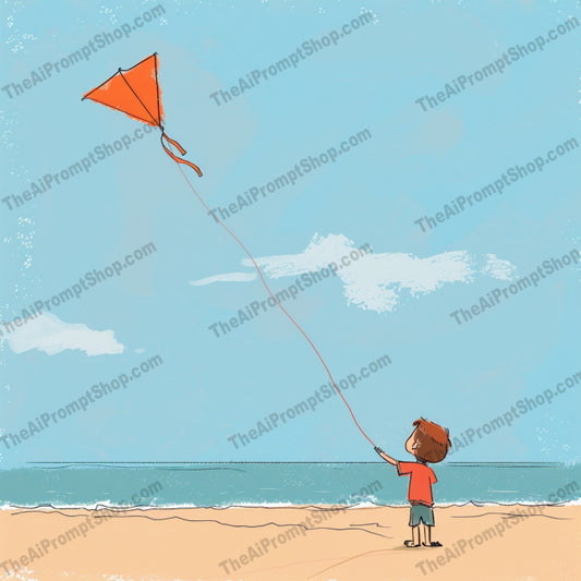 Whimsical Outdoor Activities AI MidJourney Image Prompt, 8214art decor, beach, bicycle riding, children, dog playing, hand-drawn, illustration, joyfulmidjourney, kite flying, leisure, nature, nostalgia, outdoor activities, park, playful, skipping rope, soft colors, whimsical