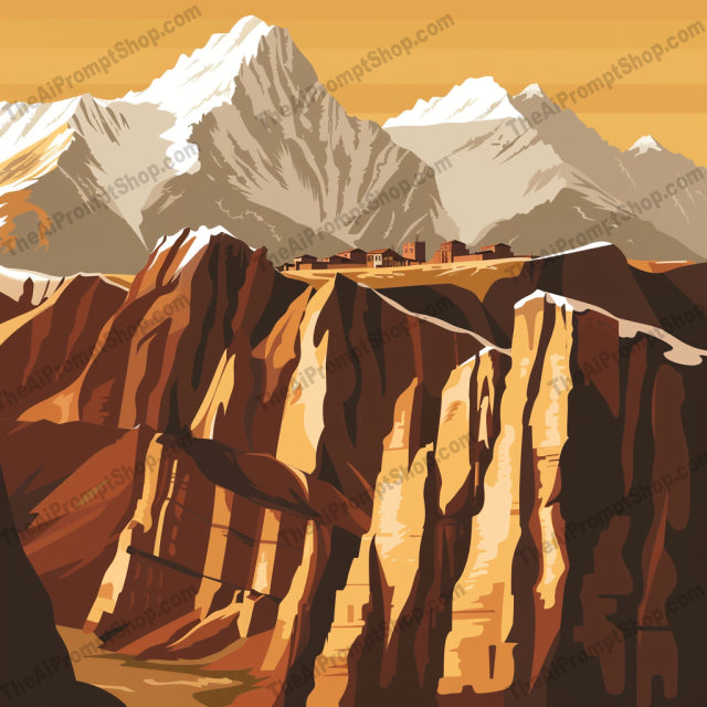 Scenic Mountain Views AI MidJourney Image Prompt, 8323adventure, Ai, Ai Image Prompt, art, colorful, day, forest, hiking, Image Prompt, landscape, Landscapes & Paintings, majestic, midjourney, morning, mountain, nature, outdoors, painting, peaks, Prompt, scenic, summit, sunset, valley, vibrant, wilderness
