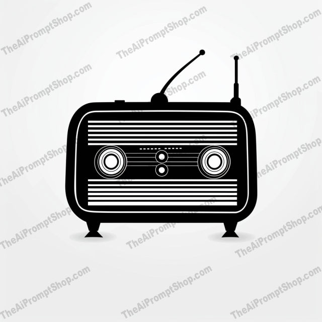 Retro Tech Silhouettes AI MidJourney Image Prompt, 9335 Isometrics & Icons, midjourney, retro, vintage, technology, camera, typewriter, radio, bicycle, silhouette, black and white, minimalist, classic, history, nostalgia, timeless, iconic, old-fashioned, stylish, design, antique, collectible, Midjourney, Ai, Ai Image Prompt, Image Prompt, Prompt
